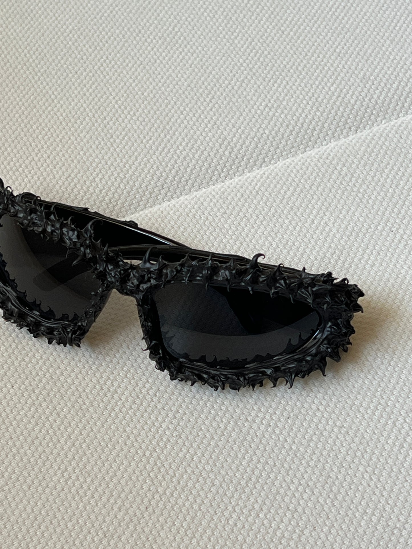Frozen Wraparound Black Sunglasses