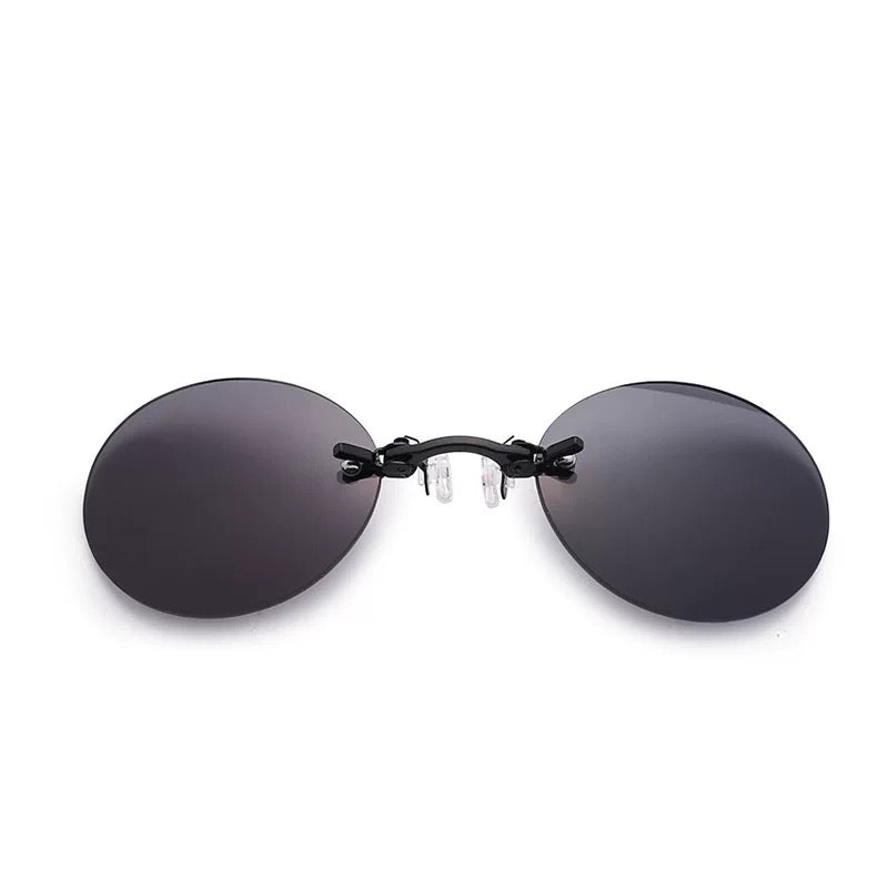 Matrix Morpheus Black Clip On Nose Sunglasses