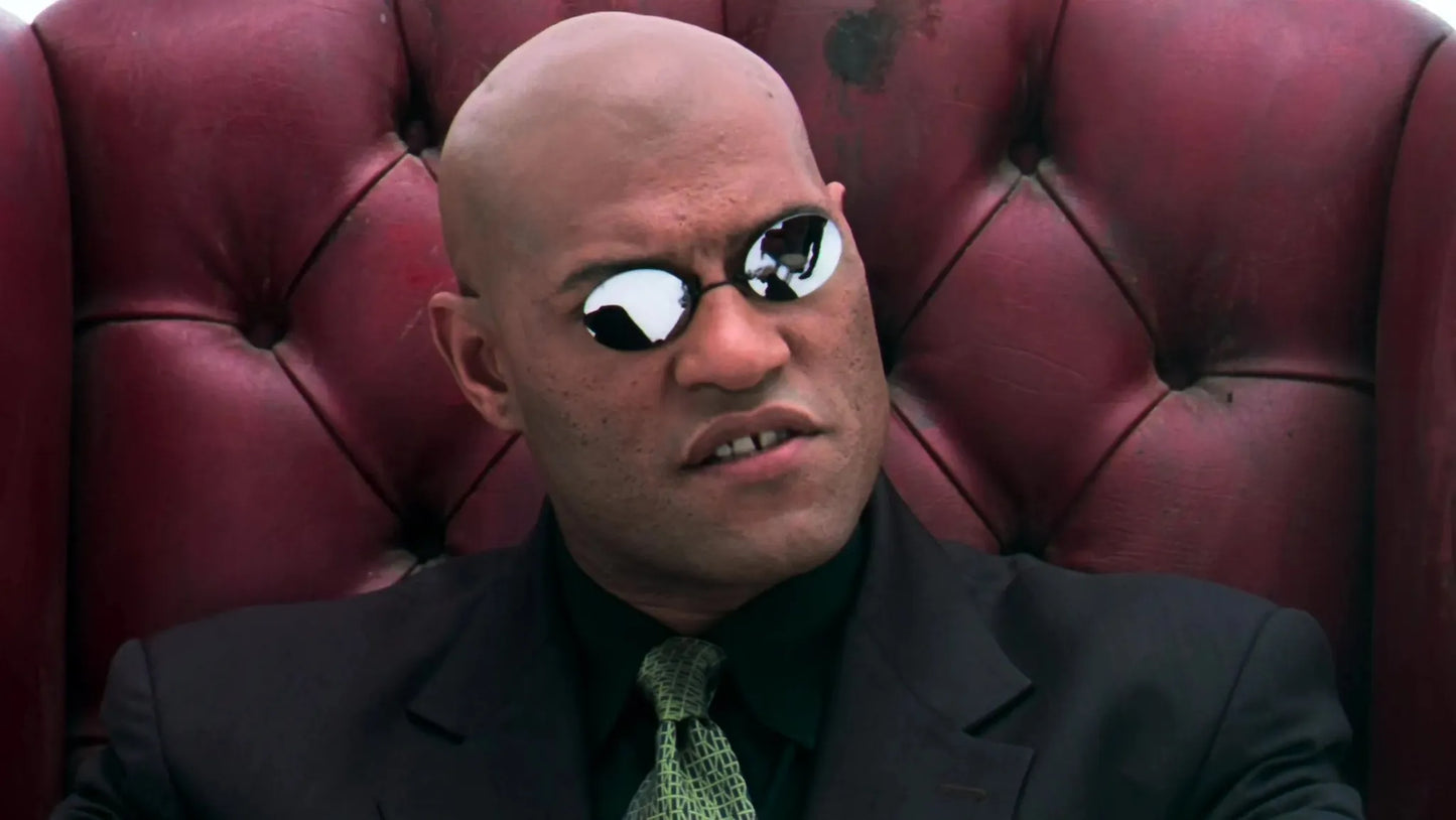 Matrix Morpheus Black Clip On Nose Sunglasses