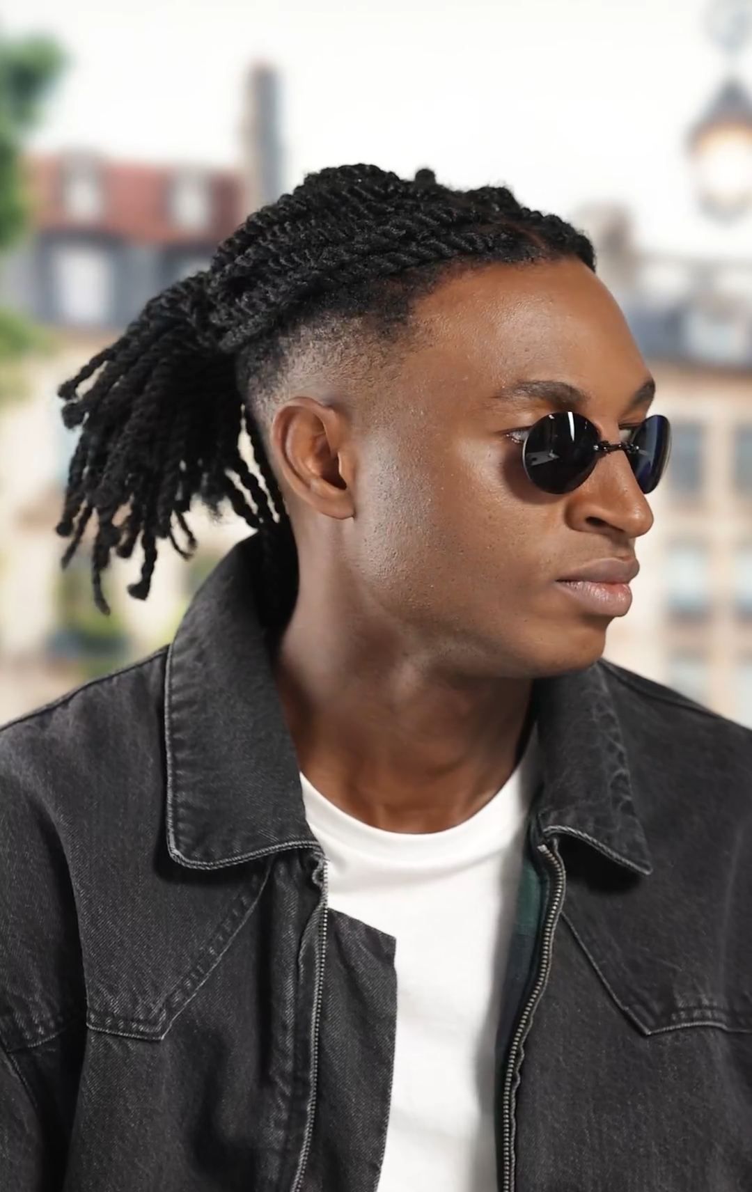 Matrix Morpheus Black Clip On Nose Sunglasses