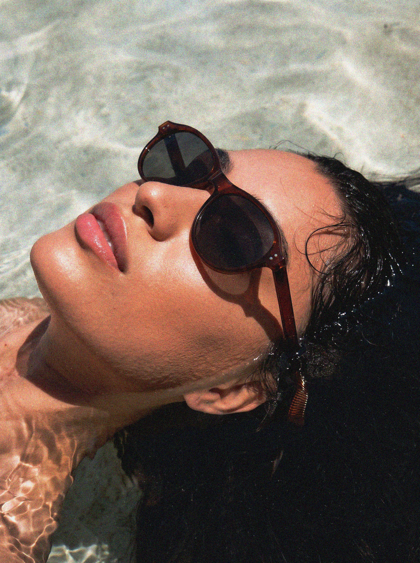 Wine Red Oval Sunglasses