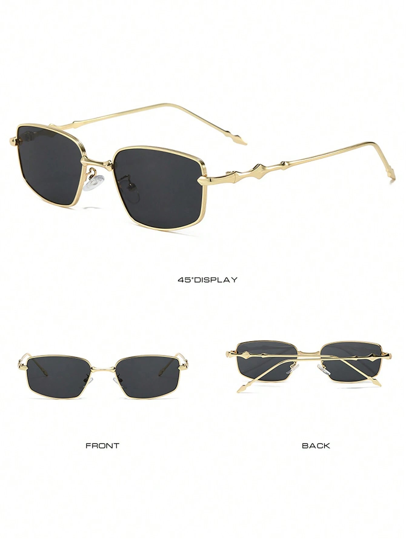 Eclipse Metal Vintage Black/Gold Sunglasses