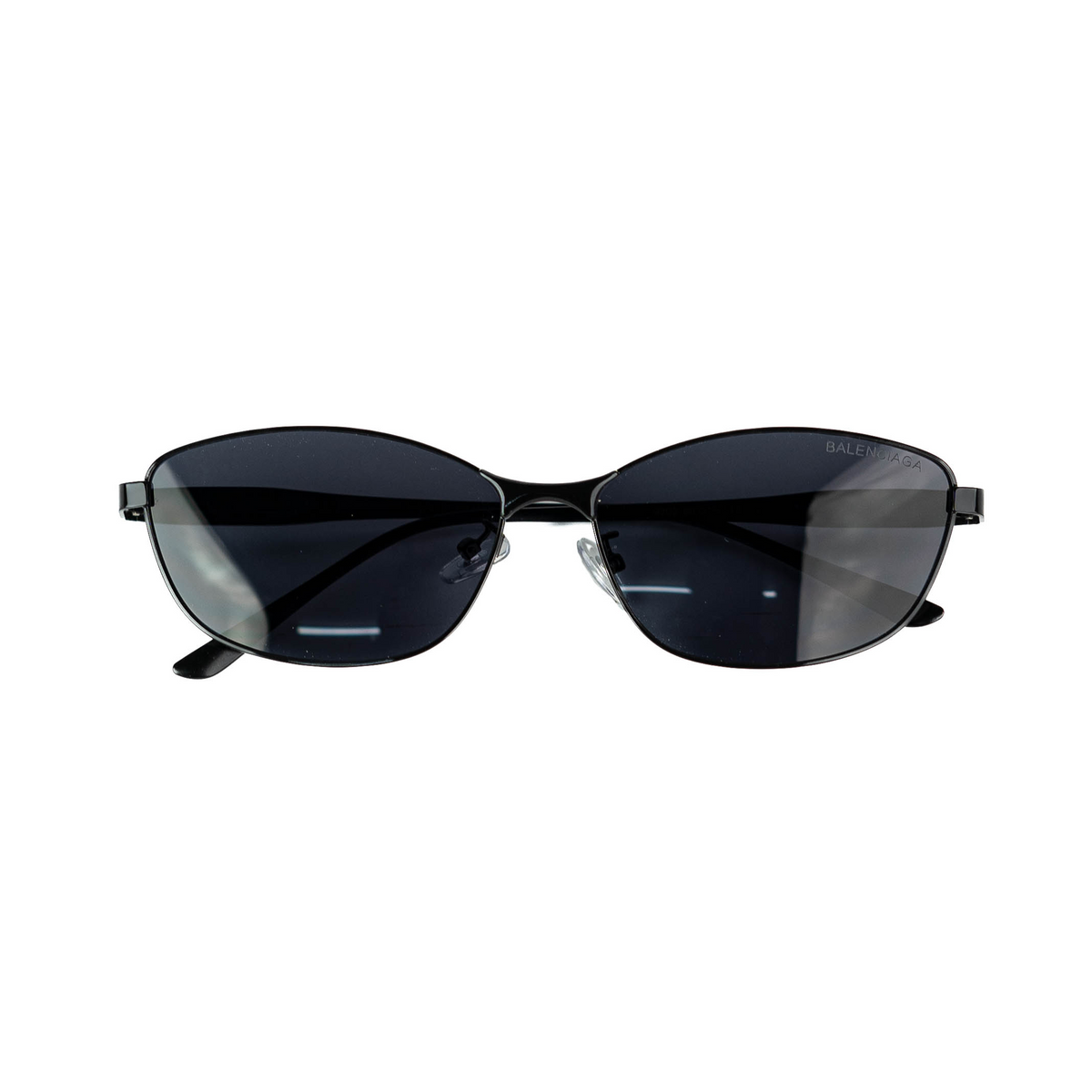 Balenciaga Black Retro Metal Frame Sunglasses