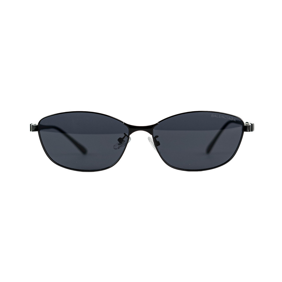 Balenciaga Black Retro Metal Frame Sunglasses
