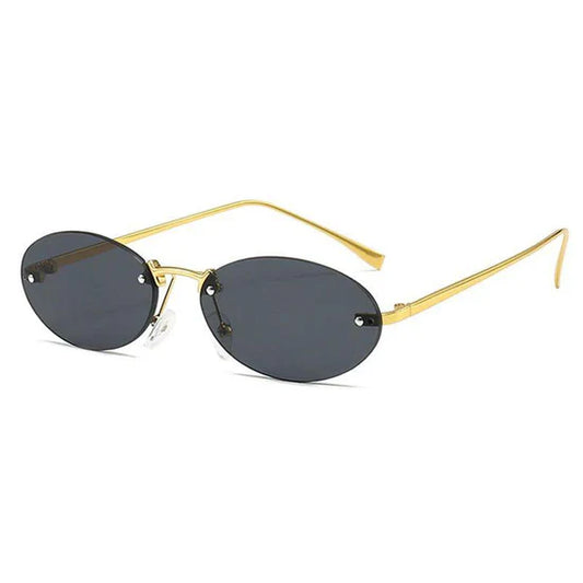 Oval Rimless Sunglasses