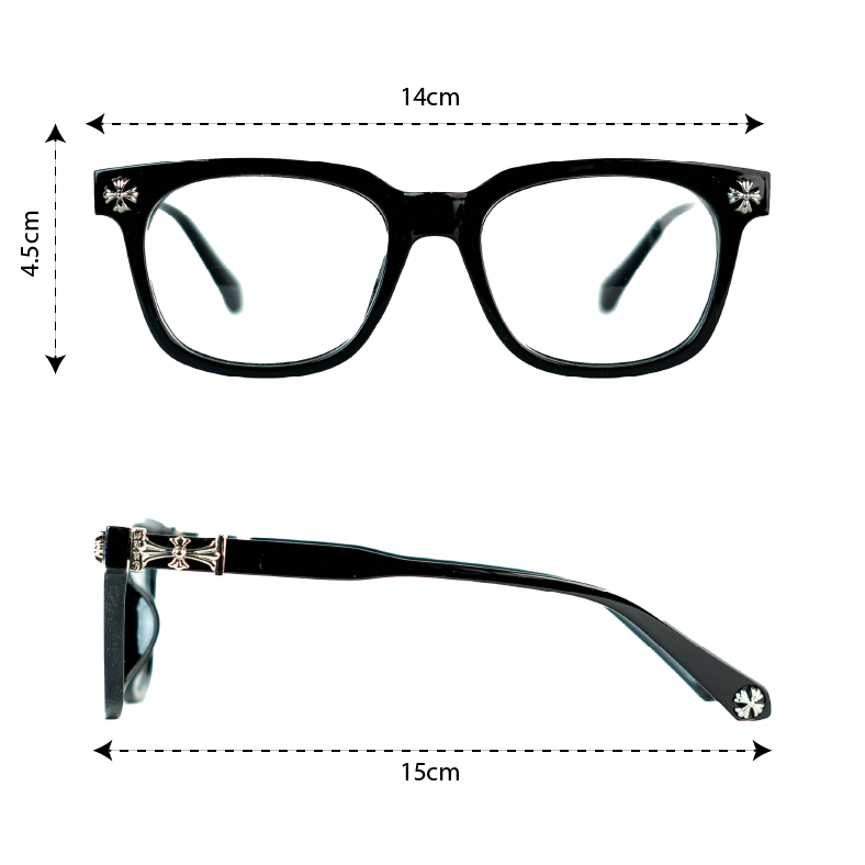 Chrome Heart Black Eyeglasses