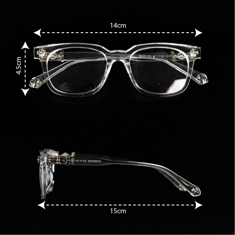 Chrome Heart Transparent Eyeglasses